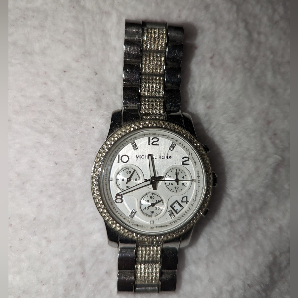 Women's Silver Michael Kors watch